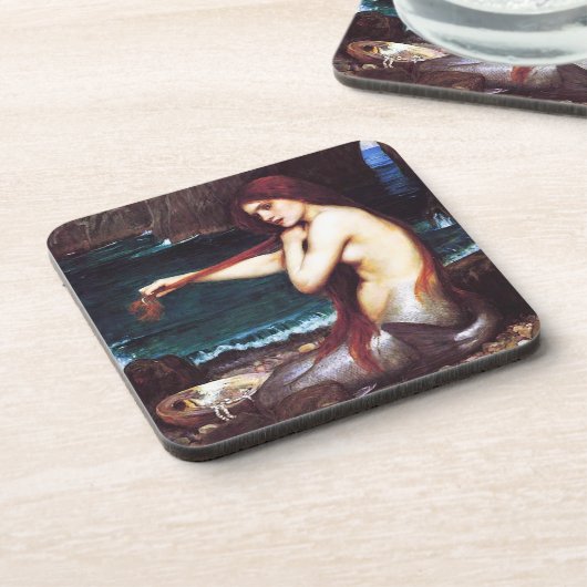 John William Waterhouse Mermaid Untersetzer (Linke Seite)