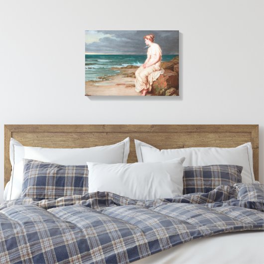 John William Waterhouse Miranda Art Wrapped Canvas Leinwanddruck (Insitu (Schlafzimmer))
