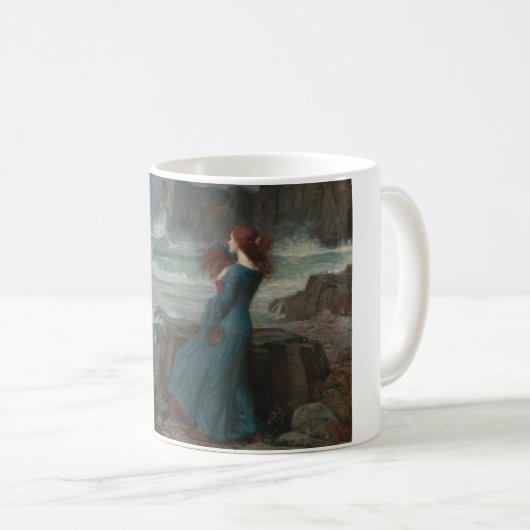 John William Waterhouse - Miranda - der Sturm Kaffeetasse (VorderseiteRechts)
