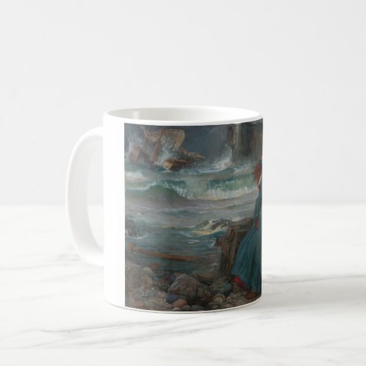 John William Waterhouse - Miranda - der Sturm Kaffeetasse (Vorderseite Links)