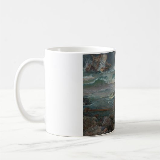 John William Waterhouse - Miranda - der Sturm Kaffeetasse (Links)