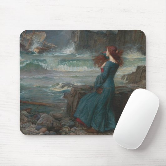 John William Waterhouse - Miranda - der Sturm Mousepad (Mit Mouse)