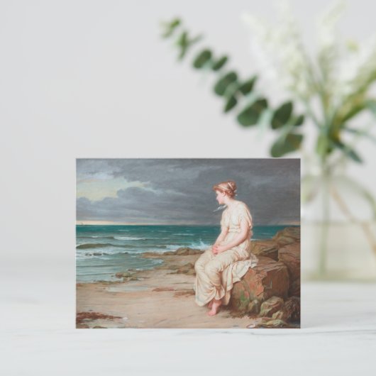 John William Waterhouse - Miranda Postkarte (Stehend Vorderseite)