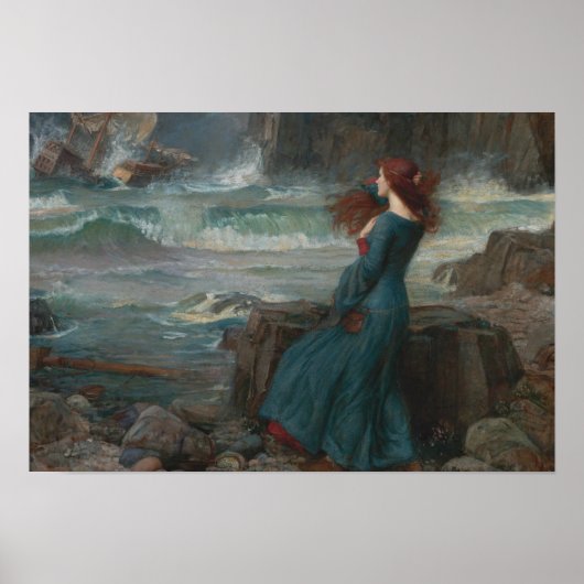 John William Waterhouse - Miranda - The Tempest Poster (Vorne)