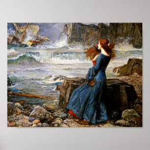 John William Waterhouse - Miranda - The Tempest Poster