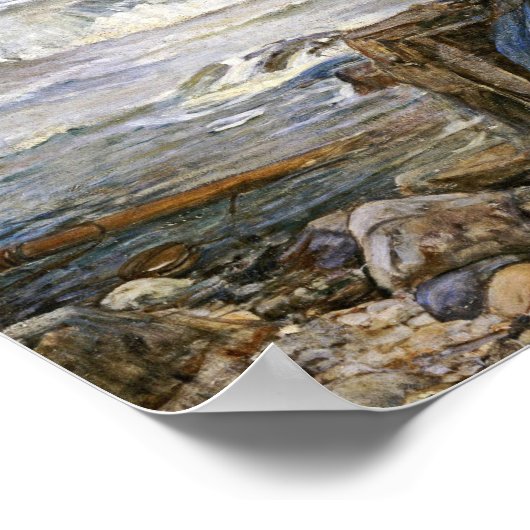 John William Waterhouse - Miranda - The Tempest Poster (Ecke)