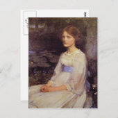 John William Waterhouse - Miss Betty Pollock Postkarte (Vorne/Hinten)