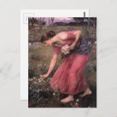 John William Waterhouse - Narcissus - Fine Art Postkarte (Vorne/Hinten)