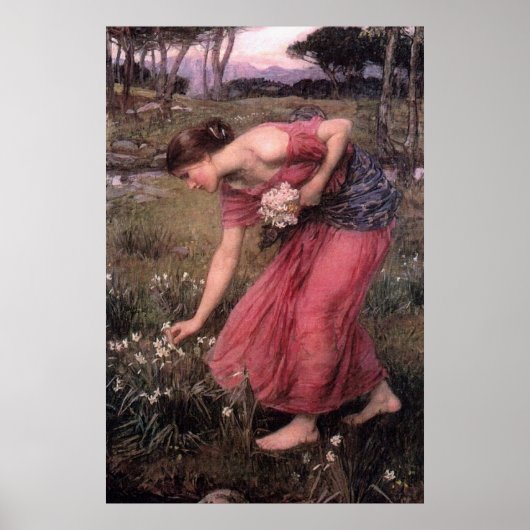 John William Waterhouse - Narcissus - Print Poster (Vorne)