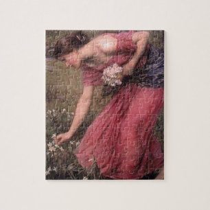 John William Waterhouse - Narzisse - schöne Kunst Puzzle
