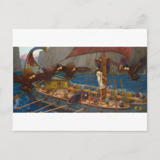 John William Waterhouse - Odysseus und die Sirenen Postkarte