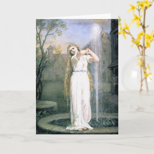 John William Waterhouse Ondine Karte (Gelbe Blume)