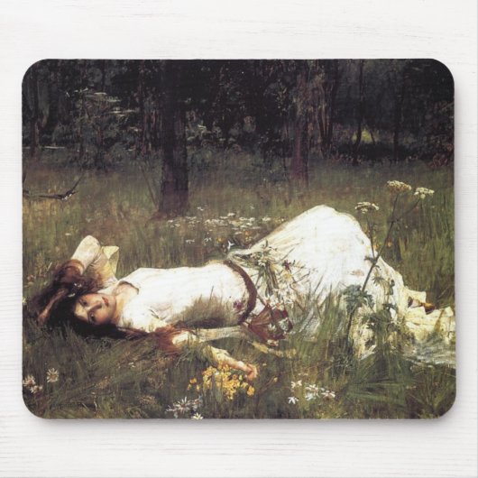 John William Waterhouse - Ophelia 1889 Mousepad (Vorne)