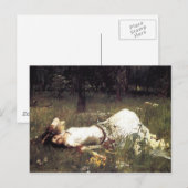 John William Waterhouse - Ophelia 1889 Postkarte (Vorne/Hinten)