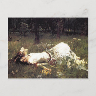 John William Waterhouse - Ophelia 1889 Postkarte