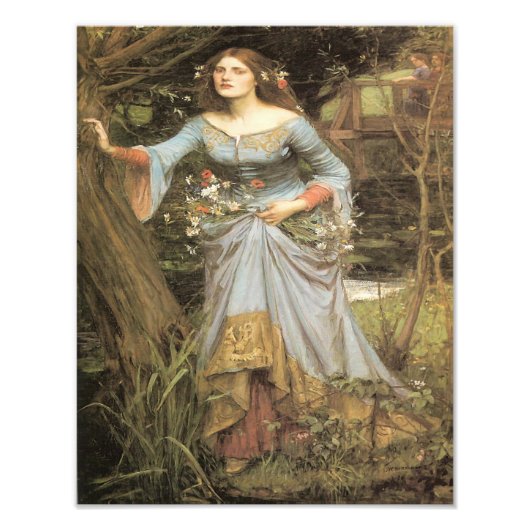 John William Waterhouse "Ophelia" Print Fotodruck (Vorne)