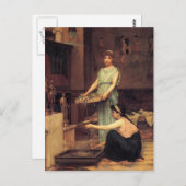 John William Waterhouse - The Household Gods Postkarte (Vorne/Hinten)