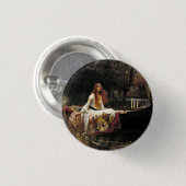 John William Waterhouse The Lady of Shalott Button (Vorne & Hinten)