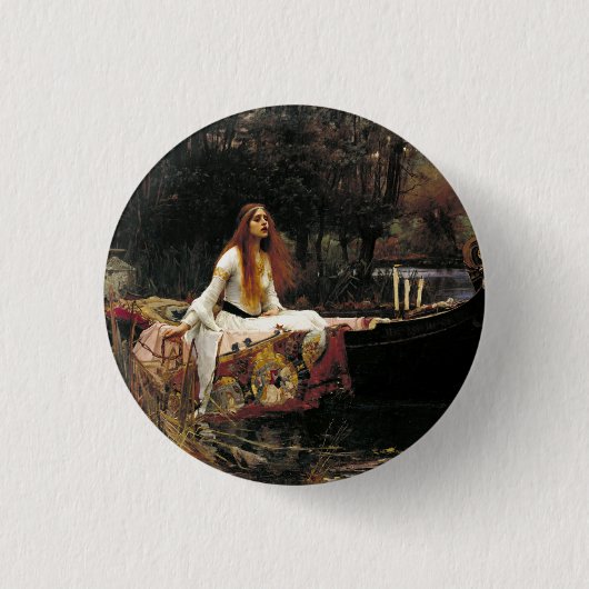 John William Waterhouse The Lady of Shalott Button (Vorderseite)