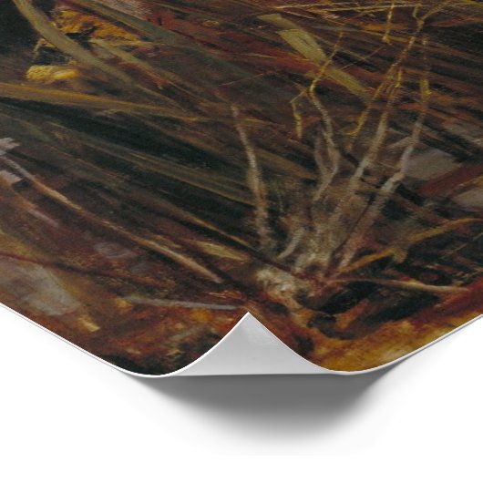 John William Waterhouse - The Lady of Shalott Poster (Ecke)