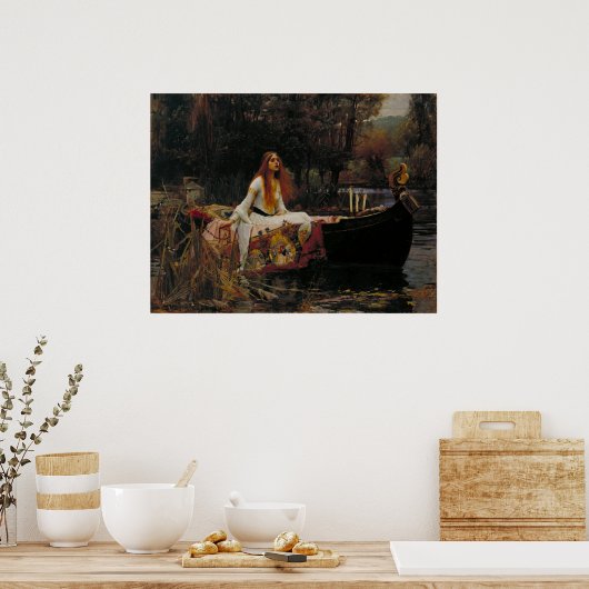 John William Waterhouse - The Lady of Shalott Poster (Küche)