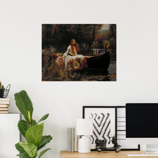 John William Waterhouse - The Lady of Shalott Poster (Heimbüro)