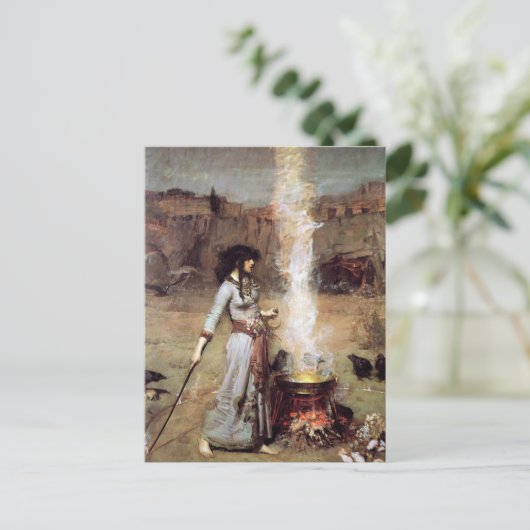 John William Waterhouse The Magic Circle Postkarte (Stehend Vorderseite)