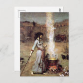 John William Waterhouse The Magic Circle Postkarte (Vorne/Hinten)