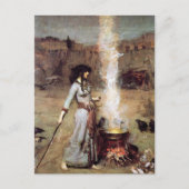 John William Waterhouse The Magic Circle Postkarte (Vorderseite)
