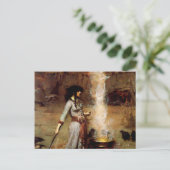John William Waterhouse The Magic Circle Postkarte (Stehend Vorderseite)