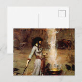 John William Waterhouse The Magic Circle Postkarte (Vorne/Hinten)