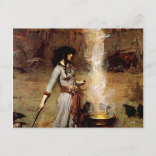 John William Waterhouse The Magic Circle Postkarte
