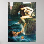 John William Waterhouse The Siren Poster (Vorne)