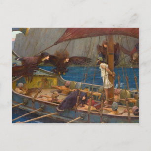 John William Waterhouse - Ulysses und die Sirens Postkarte