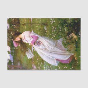 John William Waterhouse Windblumen Windswept Seidenpapier
