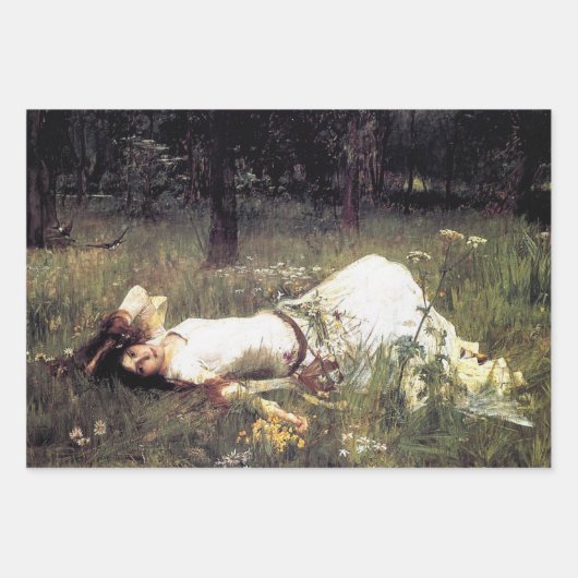 John Williams Waterhouse Pre Raphaelite Geschenkpapier Set (Vorderseite 2)