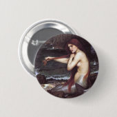 John Wm. Waterhouse Mermaid Button (Vorne & Hinten)