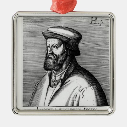 John Wycliffe Silbernes Ornament (Vorne)
