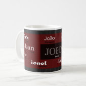 Johninternationale NamensTasse Kaffeetasse (Vorderseite Links)