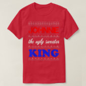 JOHNNIE der Ugly Sweater King Happy Holidays T-Shi T-Shirt (Design vorne)
