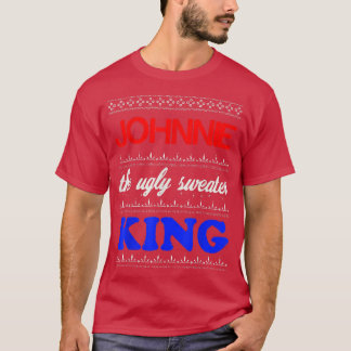 JOHNNIE der Ugly Sweater King Happy Holidays T-Shi T-Shirt