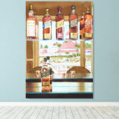 Johnnie Walker und Del Leinwanddruck (Insitu (Holzboden))