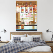 Johnnie Walker und Del Leinwanddruck (Insitu (Schlafzimmer))