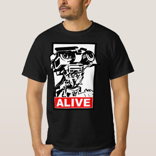 Johnny 5, short circuit, johnny five is alive T-Shirt (Vorderseite)