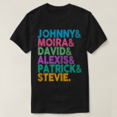 Johnny And Moira And David and Aleis Apparel Prem T-Shirt (Design vorne)