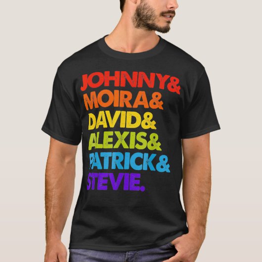 Johnny and Moira and David and Alexis T-Shirt (Vorderseite)