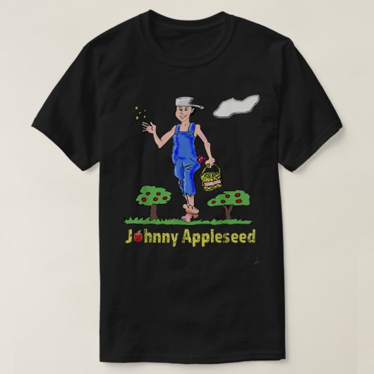 Johnny Appleseed Apple Tree Seed Orchard Kinderzim T-Shirt (Design vorne)