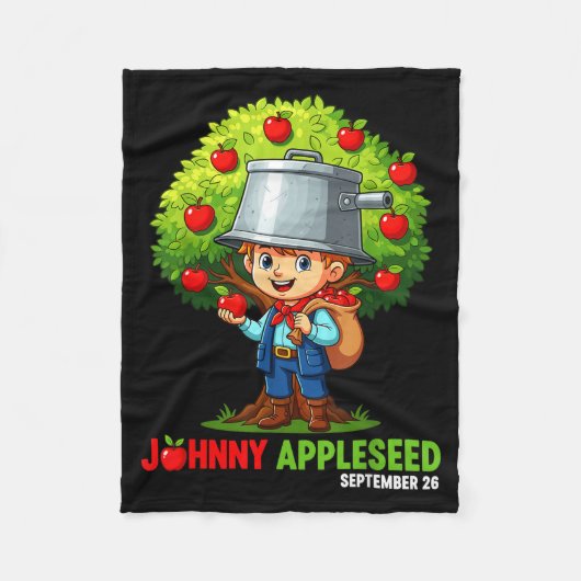 Johnny Appleseed Tag 26. September Fleecedecke (Vorderseite)