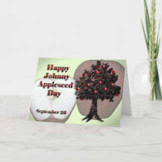 Johnny Appleseed-Tageskarte am 26. September Feiertagskarte