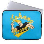 Johnny Bravo Athletic Graphic Laptopschutzhülle (Vorderseite)